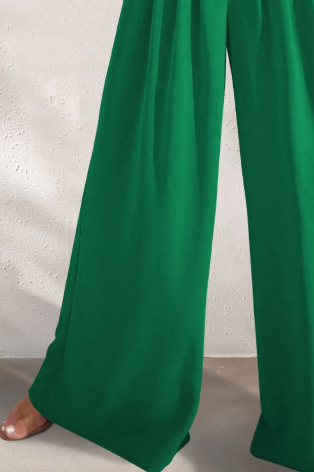 Pocketed High Waist Wide Leg Pants | Sugarz Chique Boutique