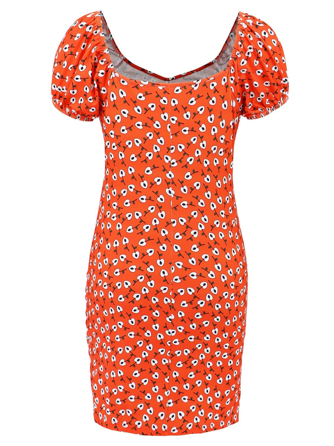 Printed V-Neck Short Sleeve Mini Dress | Sugarz Chique Boutique