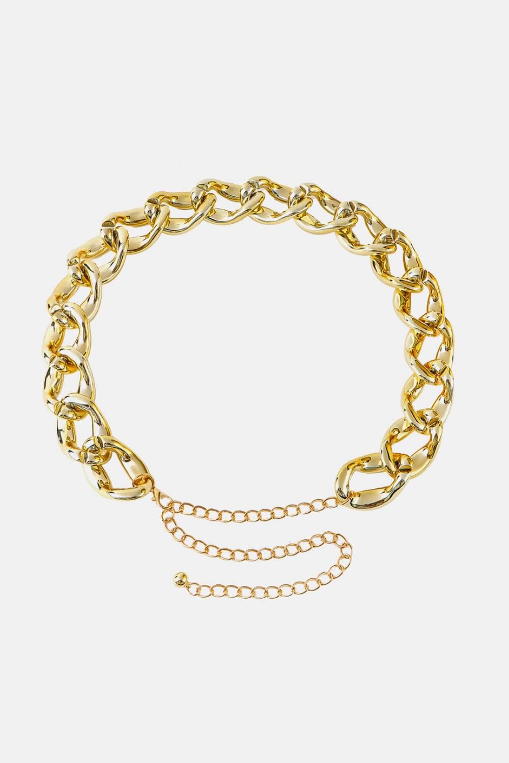 1.2" Width Acrylic Curb Chain Belt - Sugarz Chique Boutique