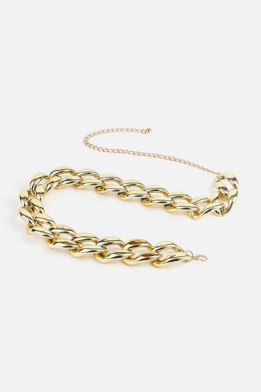 1.2" Width Acrylic Curb Chain Belt - Sugarz Chique Boutique