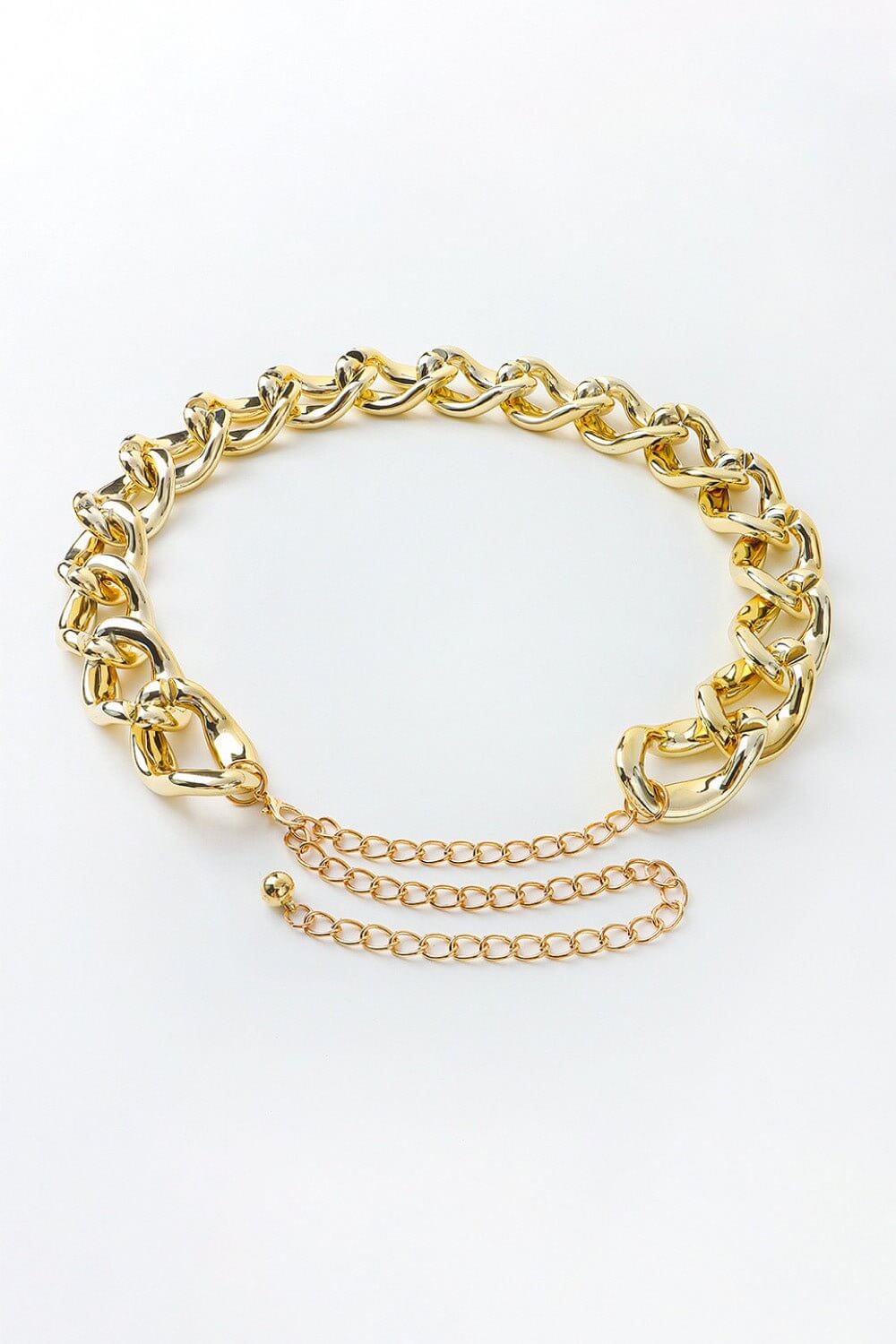 1.2" Width Acrylic Curb Chain Belt - Sugarz Chique Boutique