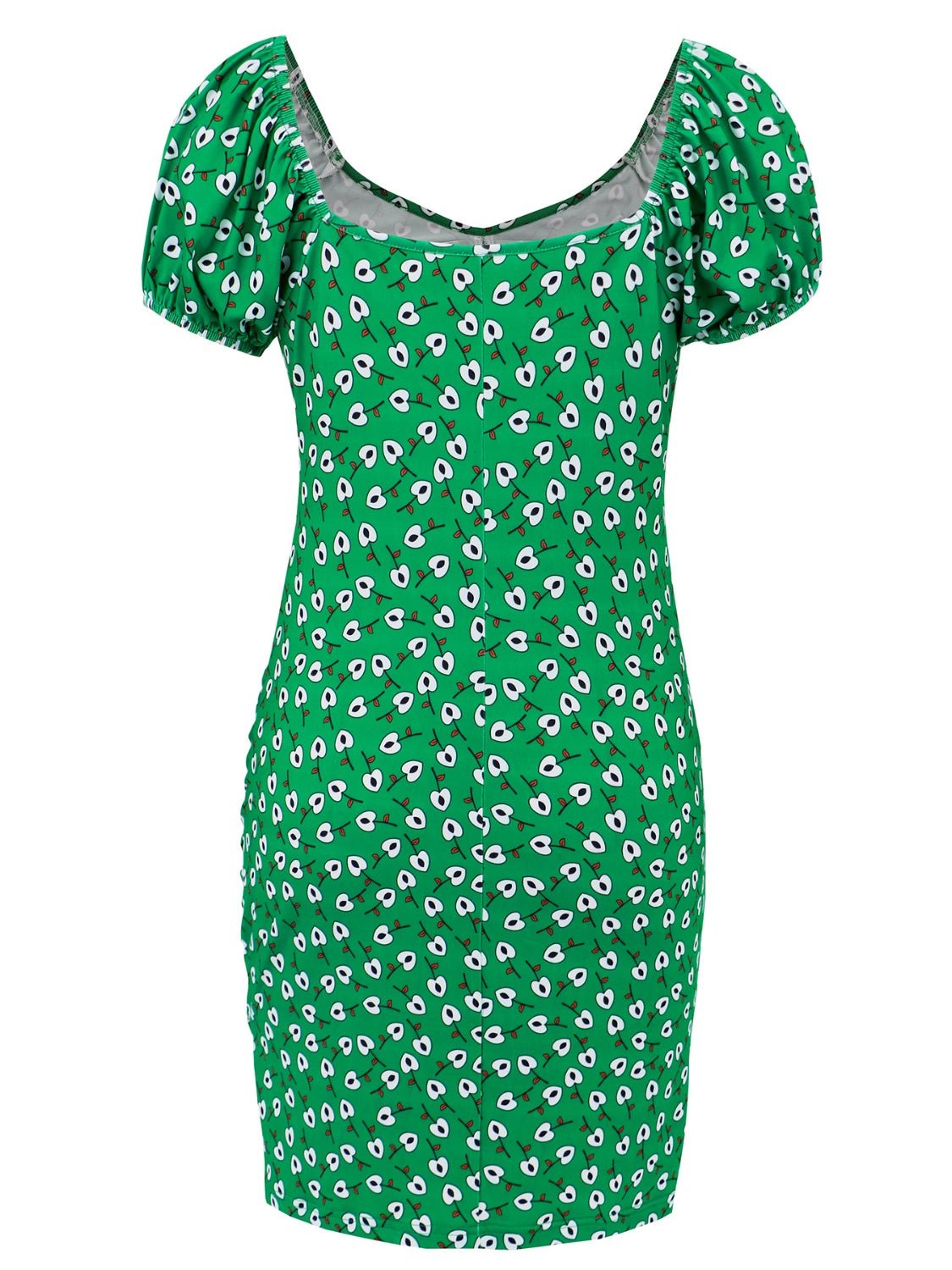 Printed V-Neck Short Sleeve Mini Dress | Sugarz Chique Boutique