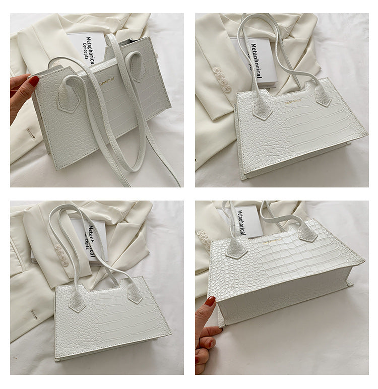 Elegant small square bag for seasonal street style looks