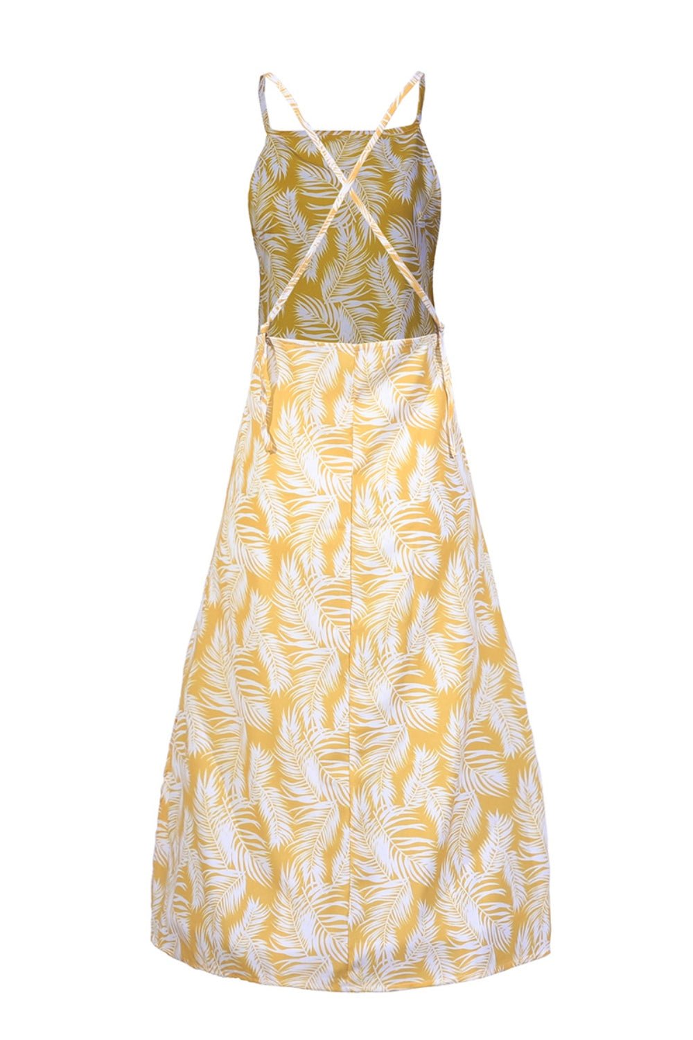 Slit Crisscross Printed Sleeveless Cami Dress | Sugarz Chique Boutique