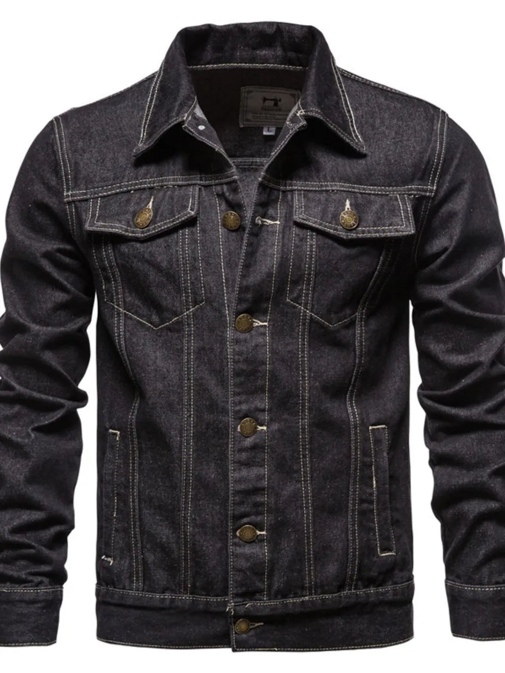 Men's Button Down Long Sleeve Denim Jacket | Sugarz Chique Boutique