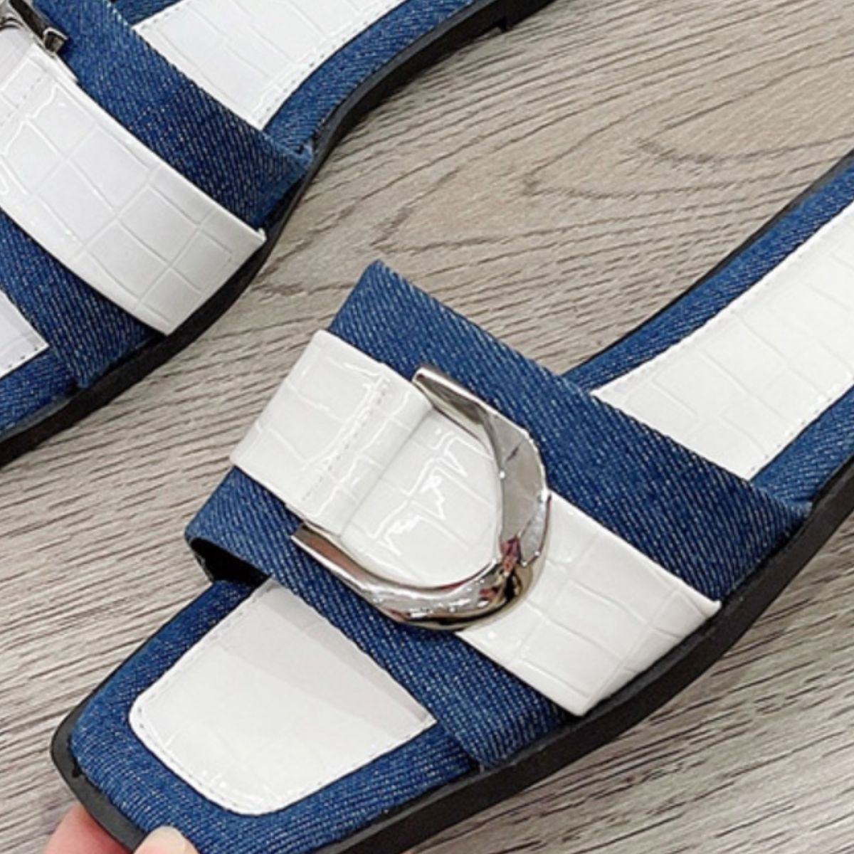 Buckle Trim Open Toe Sandals | Sugarz Chique Boutique