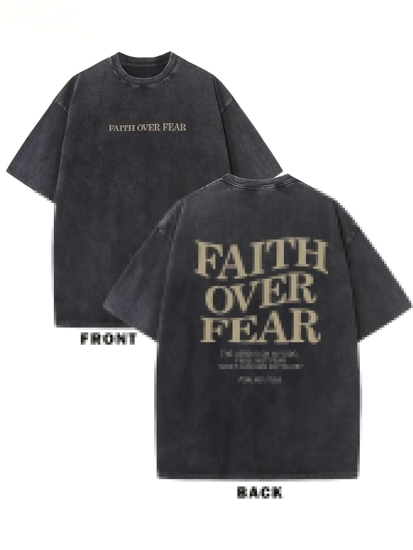 Faith Is Better Than Fear Men And Women Batik Retro Trendy T-shirt | Sugarz Chique Boutique
