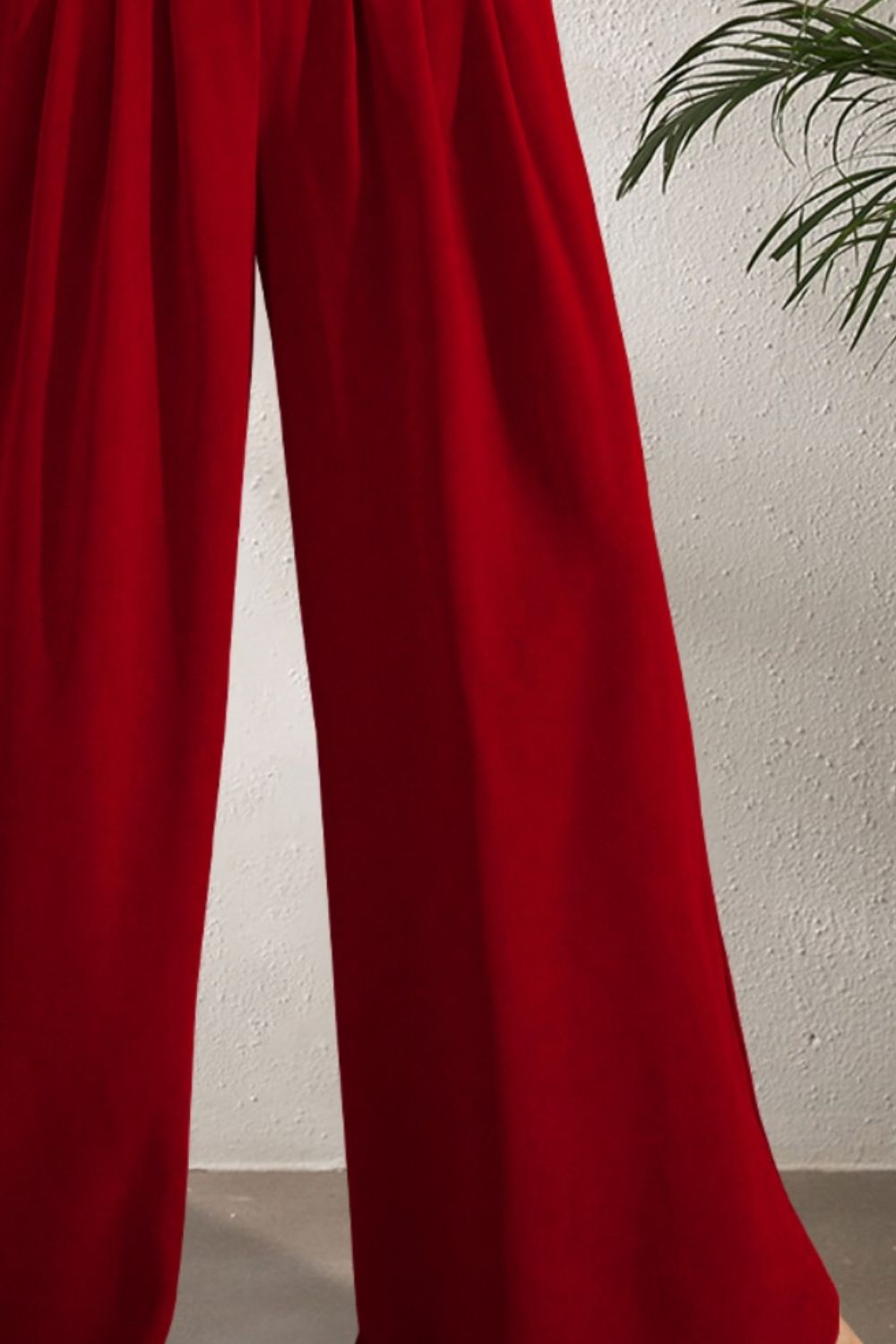 Pocketed High Waist Wide Leg Pants | Sugarz Chique Boutique