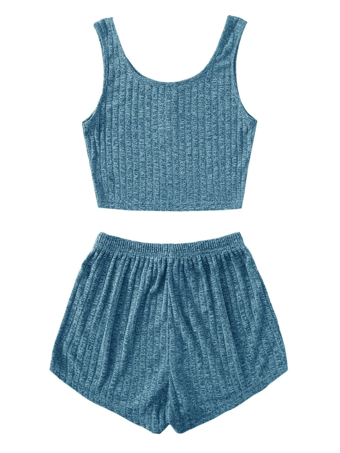 Scoop Neck Top and Shorts Lounge Set | Sugarz Chique Boutique