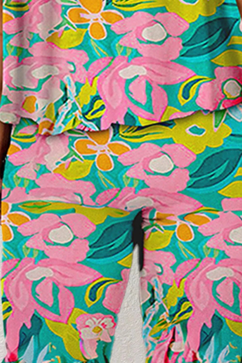 Ruffled Printed Tube Jumpsuit | Sugarz Chique Boutique