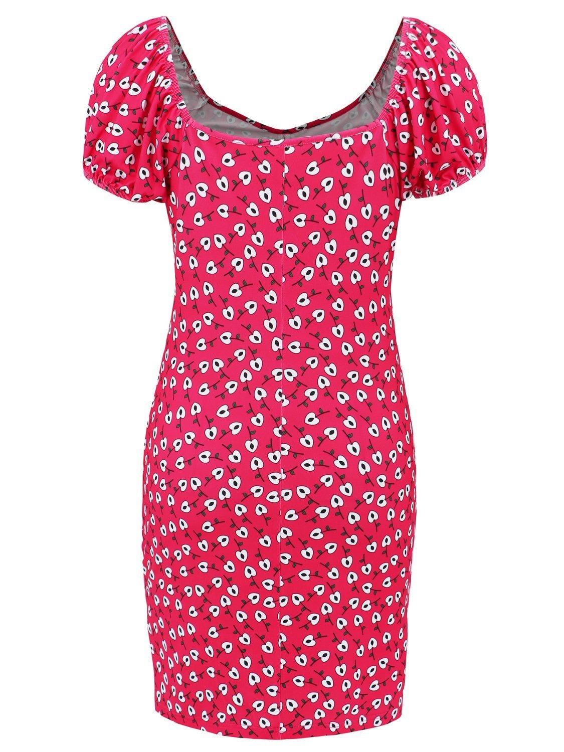 Printed V-Neck Short Sleeve Mini Dress | Sugarz Chique Boutique