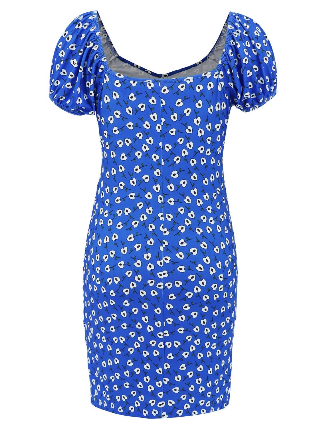 Printed V-Neck Short Sleeve Mini Dress | Sugarz Chique Boutique