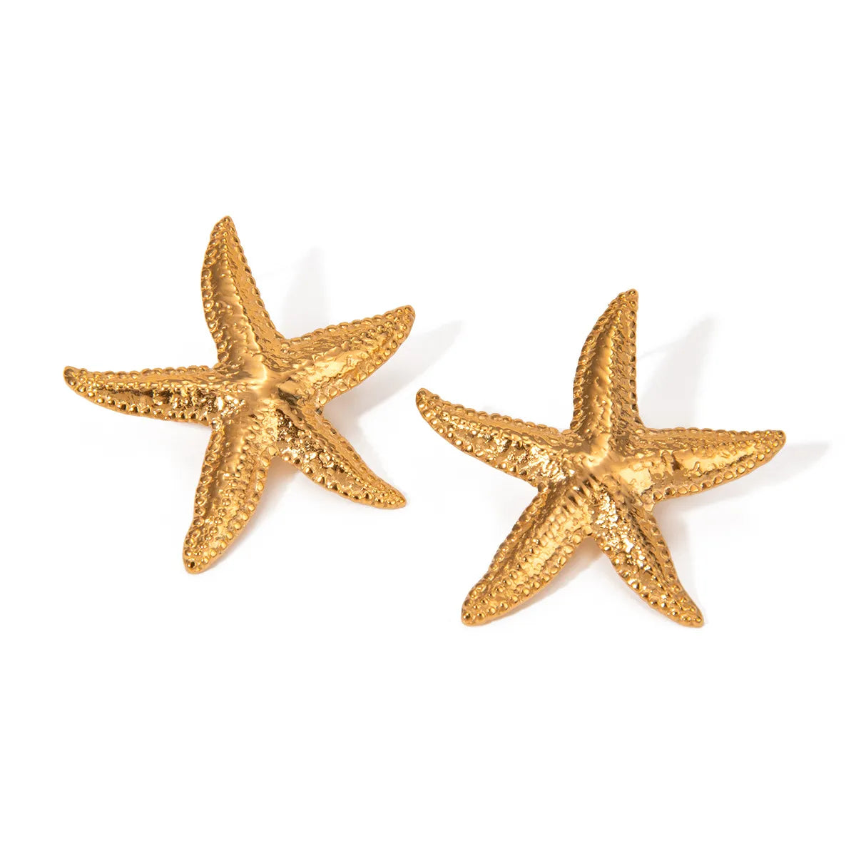 18K Gold-Plated Starfish Stud Earrings - Sugarz Chique Boutique