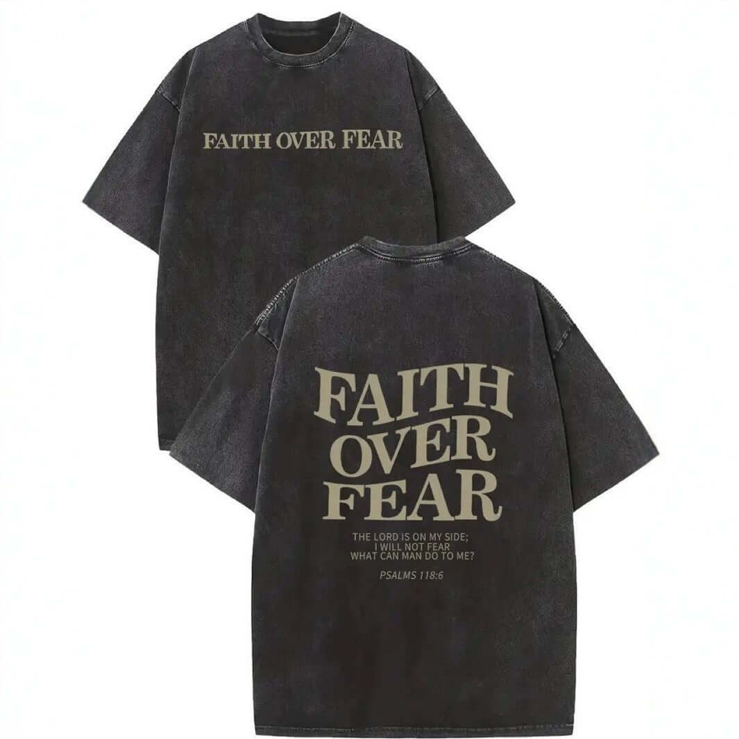 Faith Is Better Than Fear Men And Women Batik Retro Trendy T-shirt | Sugarz Chique Boutique
