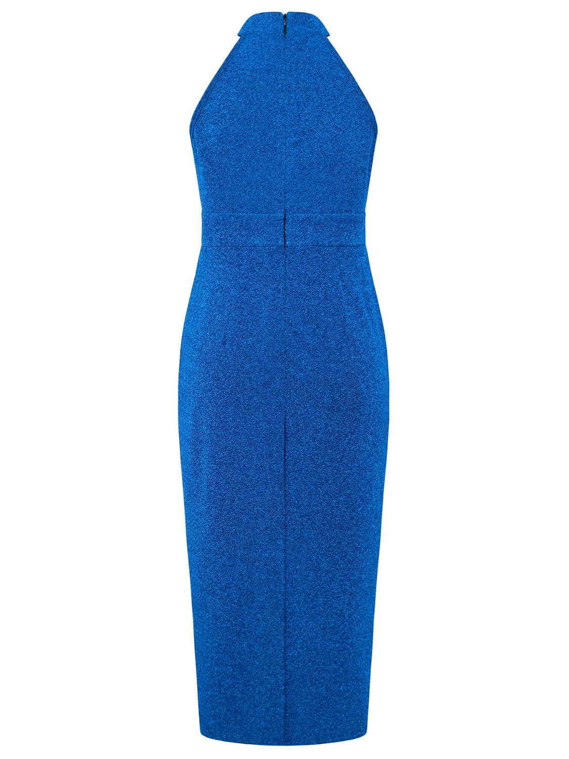 Slit Ruched Mock Neck Sleeveless Dress - Sugarz Chique Boutique