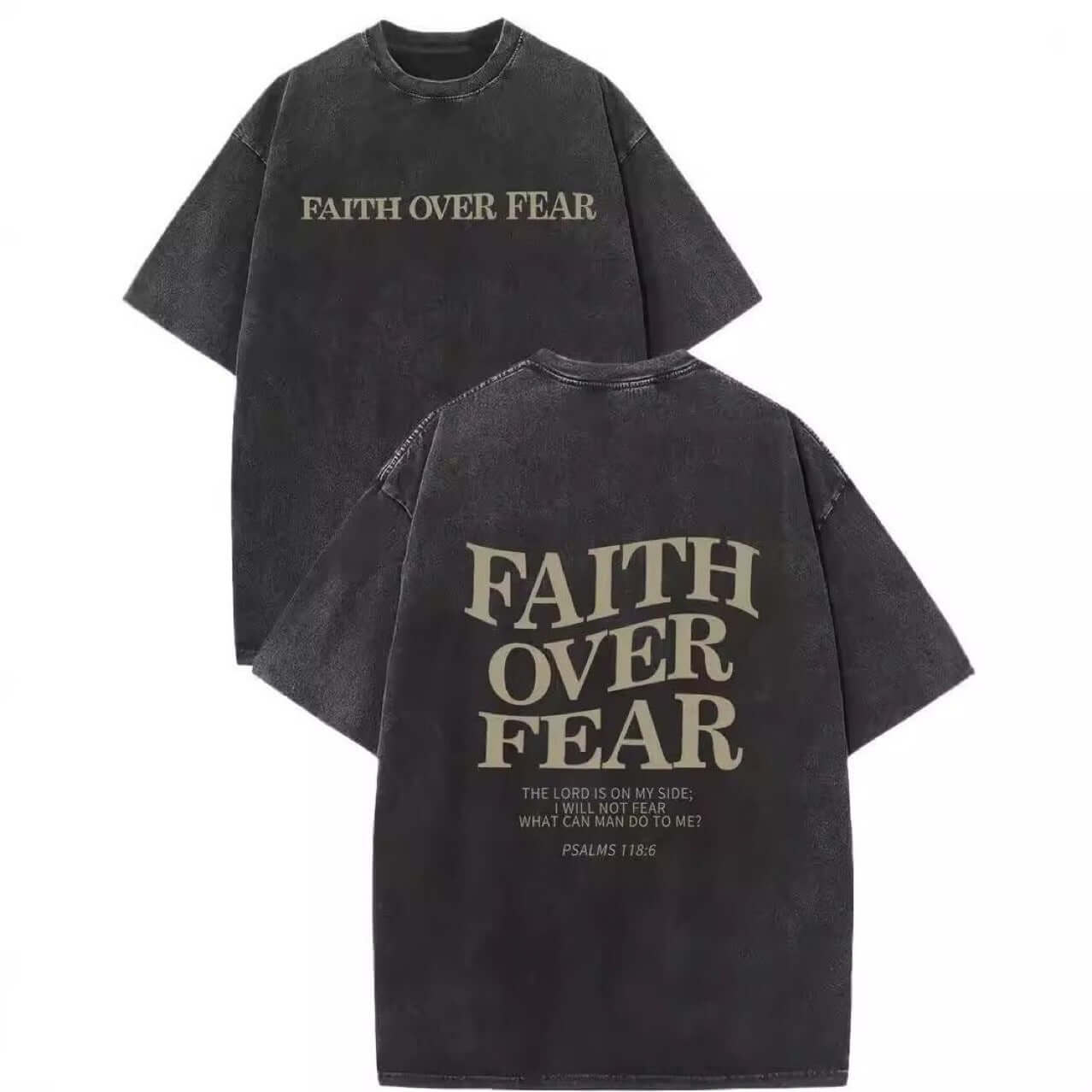 Faith Is Better Than Fear Men And Women Batik Retro Trendy T-shirt | Sugarz Chique Boutique