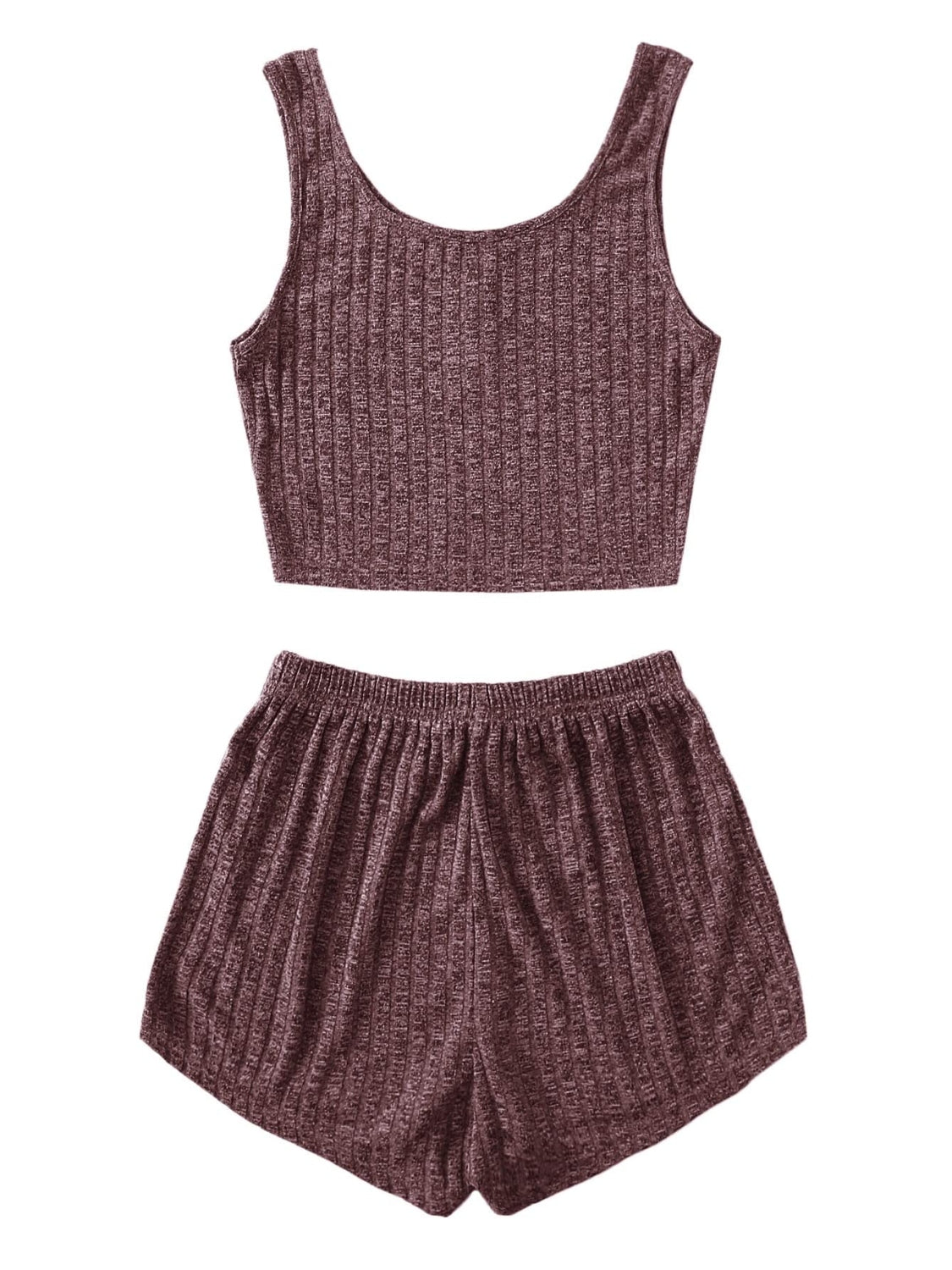 Scoop Neck Top and Shorts Lounge Set | Sugarz Chique Boutique