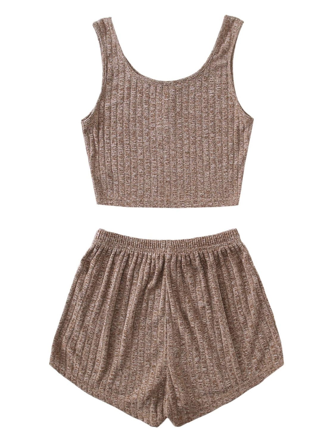 Scoop Neck Top and Shorts Lounge Set | Sugarz Chique Boutique