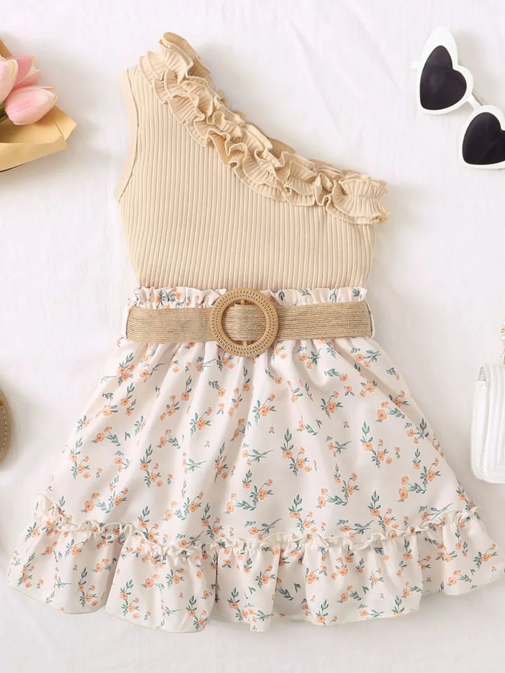 Single Shoulder Top and Printed Skirt Set | Sugarz Chique Boutique