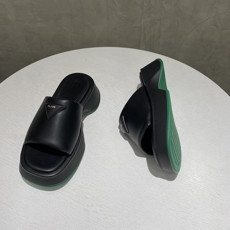 PU Leather Platform Sandals | Sugarz Chique Boutique