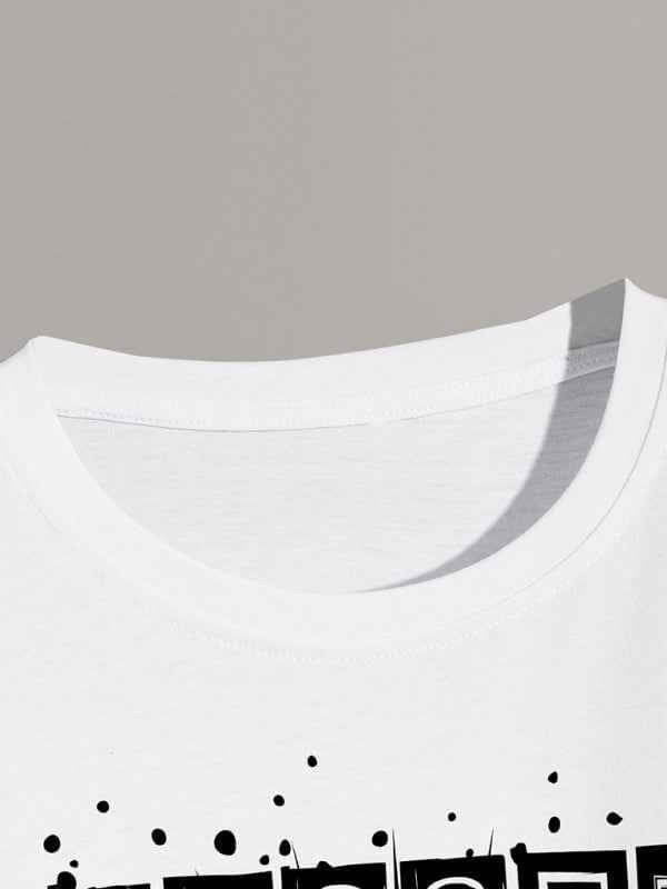 Men's knitted casual short-sleeved T-shirt | Sugarz Chique Boutique