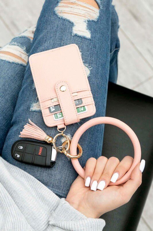 Key Ring Wallet Bracelets - Sugarz Chique Boutique