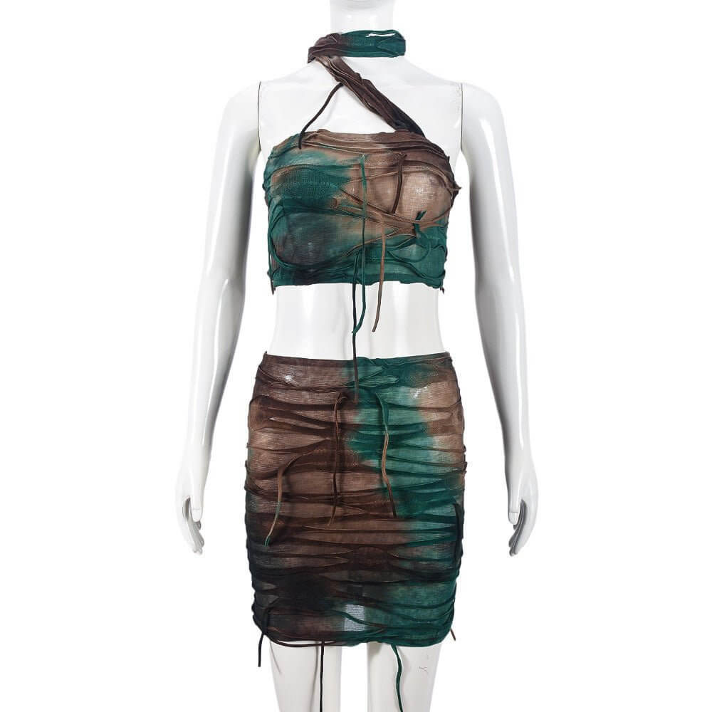 Ripped Tassel Two - piece Set Sexy Women Clothing - Sugarz Chique Boutique