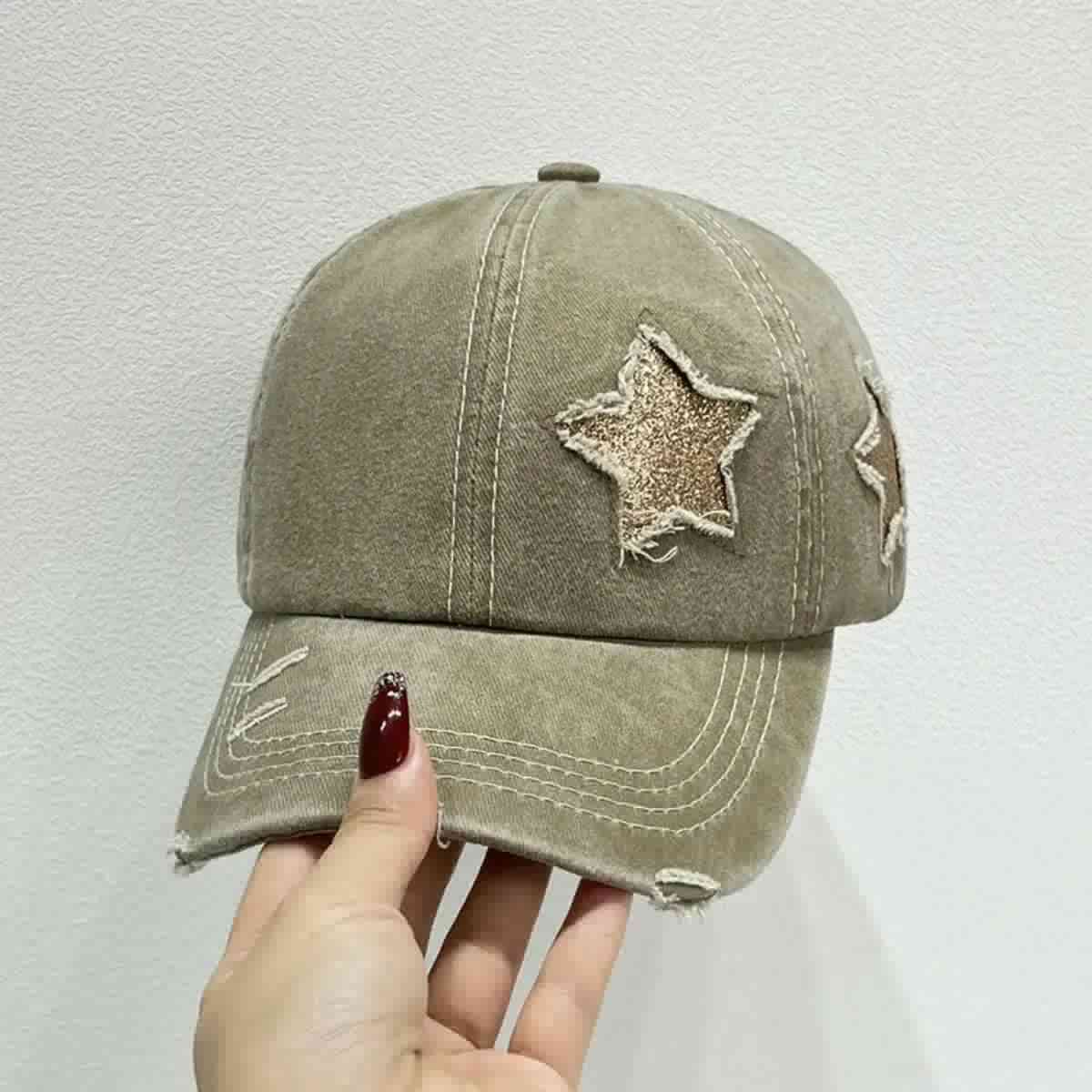 Star Adjustable Baseball Cap | Sugarz Chique Boutique