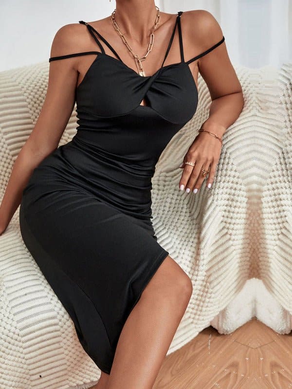 Women's hot girls sexy tight irregular dresses - Sugarz Chique Boutique