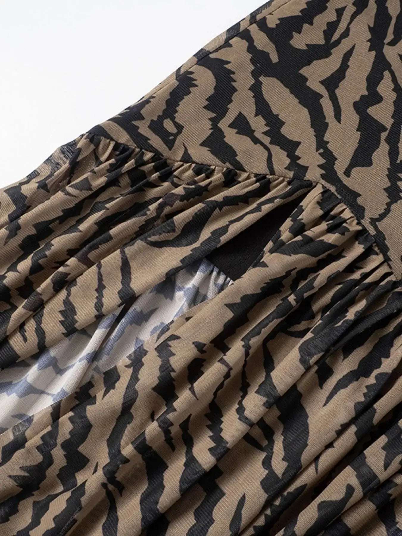 Zebra Print Maxi Dress with Side Slit | Sugarz Chique Boutique