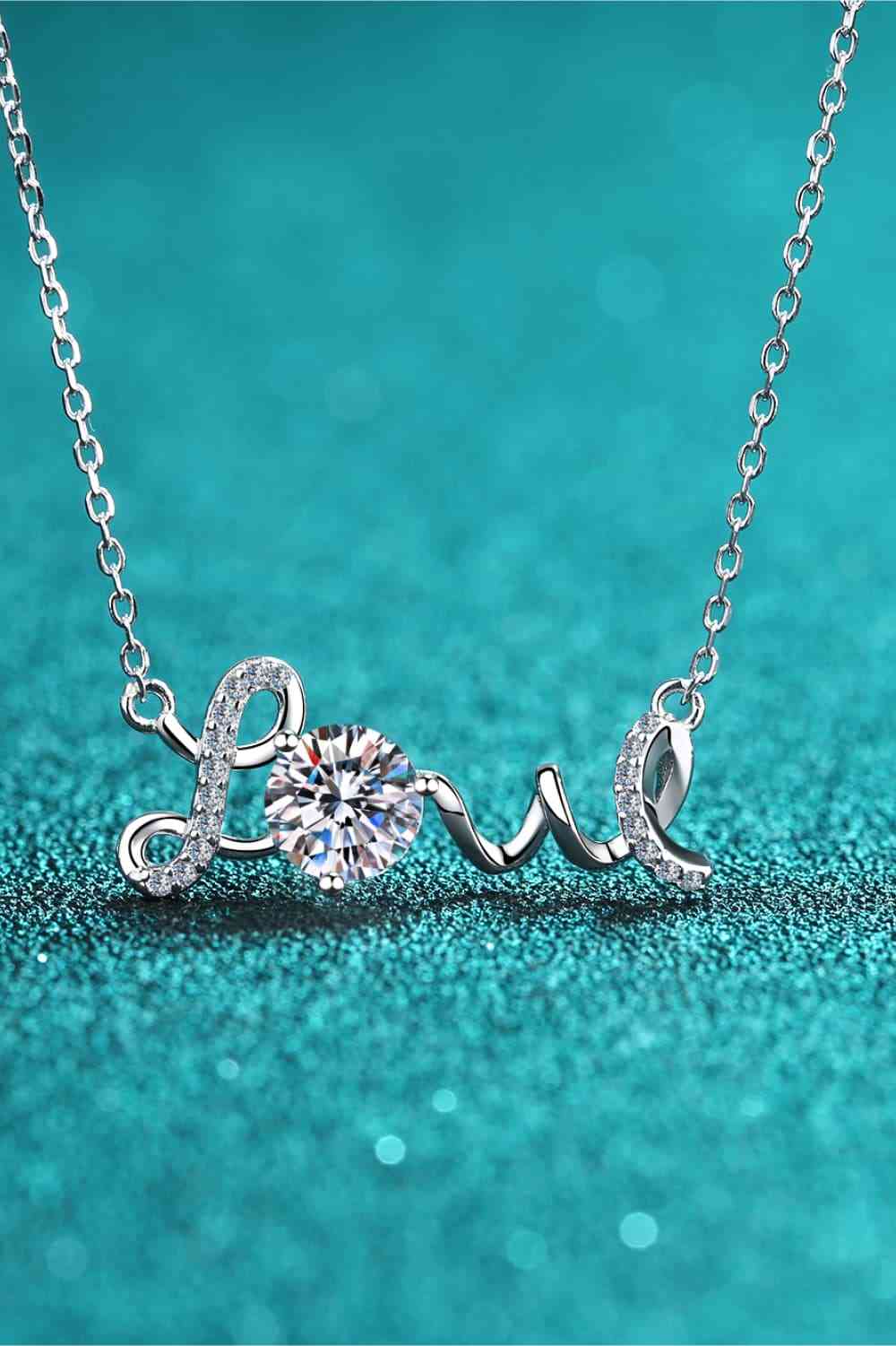 1 Carat Moissanite 925 Sterling Silver Necklace | Sugarz Chique Boutique