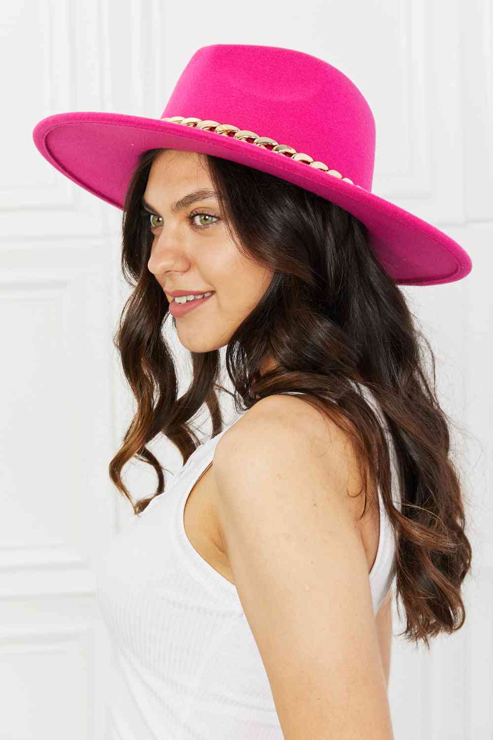 Fame Keep Your Promise Fedora Hat in Pink | Sugarz Chique Boutique