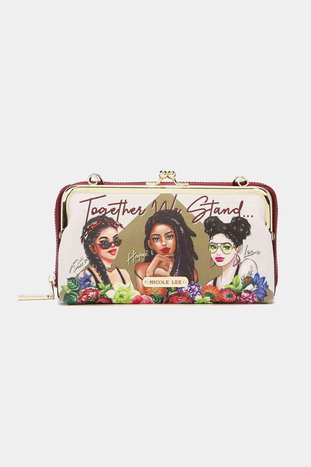 Nicole Lee USA Signature Kiss Lock Crossbody Wallet | Sugarz Chique Boutique