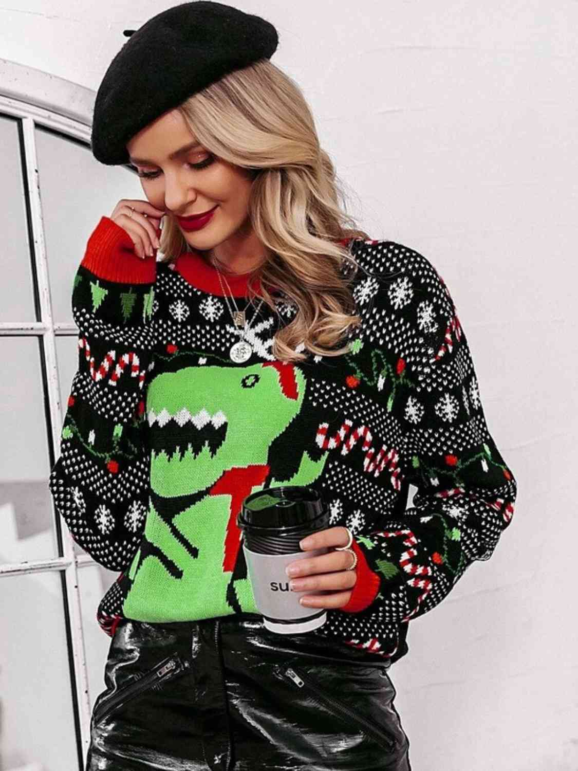 Christmas Round Neck Sweater | Sugarz Chique Boutique