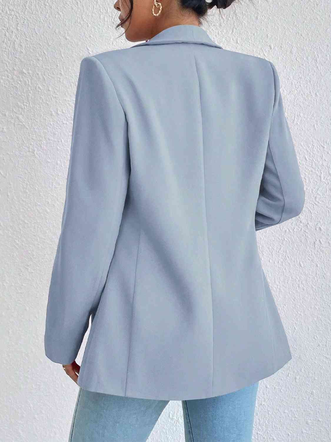 Shawl Collar Long Sleeve Blazer | Sugarz Chique Boutique