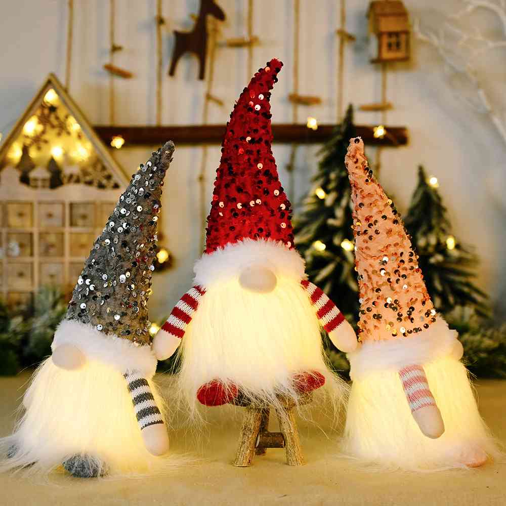 Sequin Light-Up Faceless Gnome | Sugarz Chique Boutique