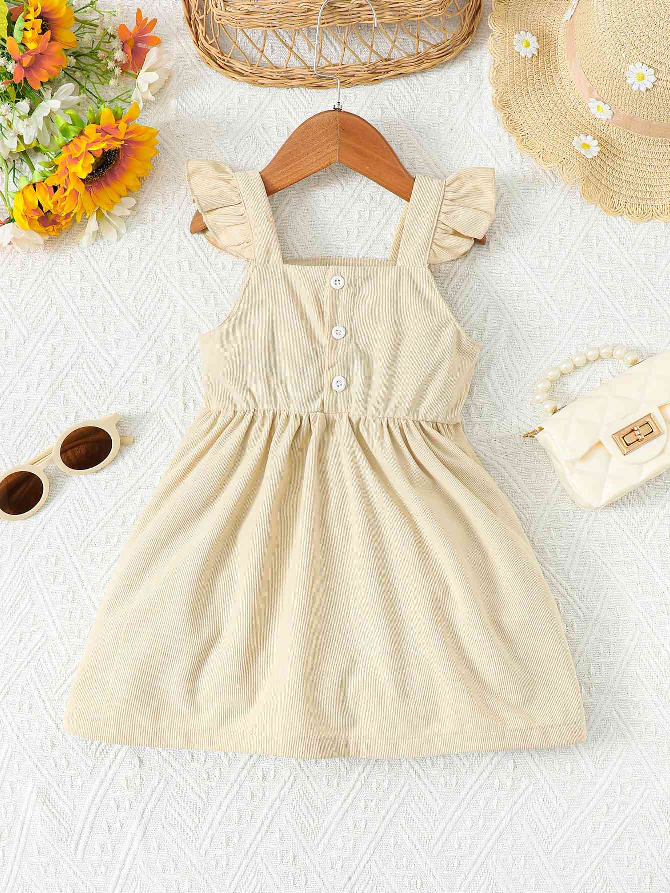 BEAUTIFUL GIRL Embroidered Graphic Square Neck Dress | Sugarz Chique Boutique