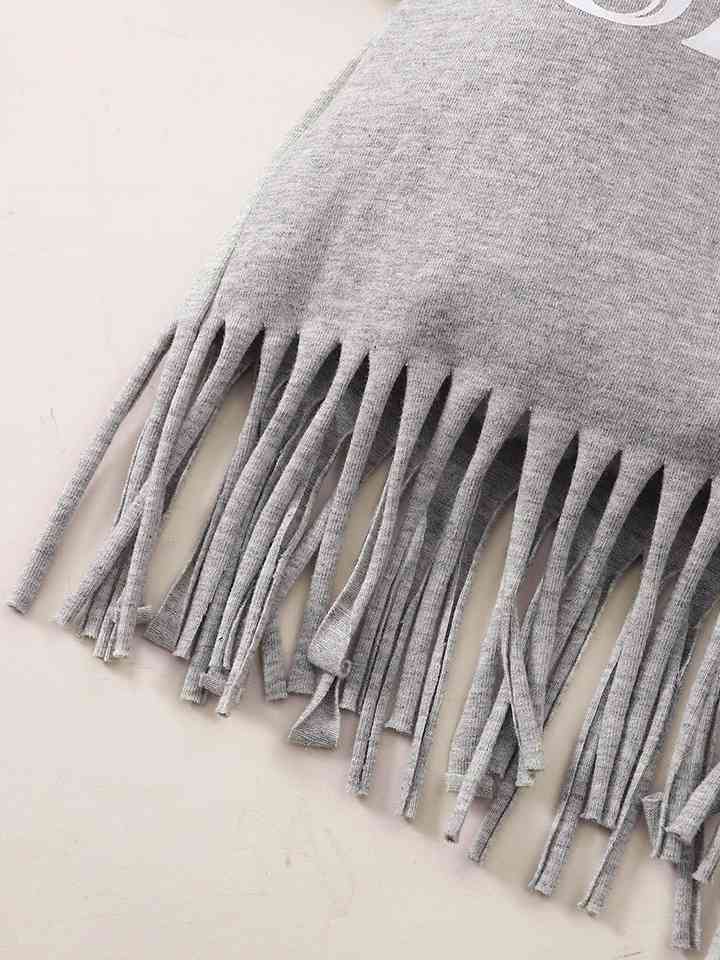 Fringe Detail SASSY Graphic T-Shirt and Floral Print Shorts Set | Sugarz Chique Boutique
