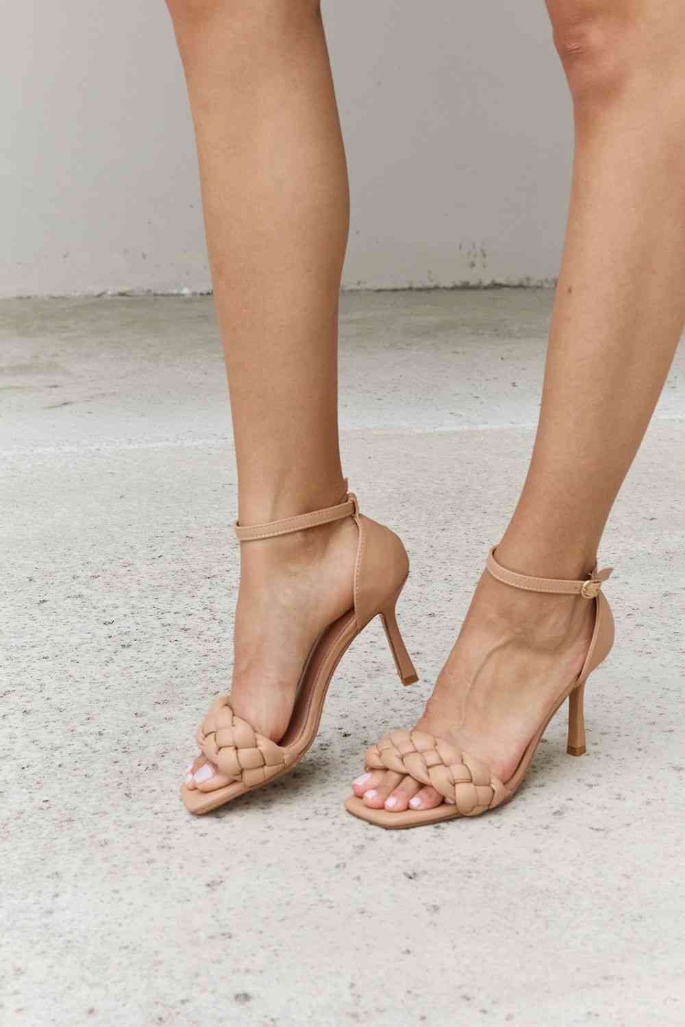 Forever Link Braided Strappy Heels | Sugarz Chique Boutique