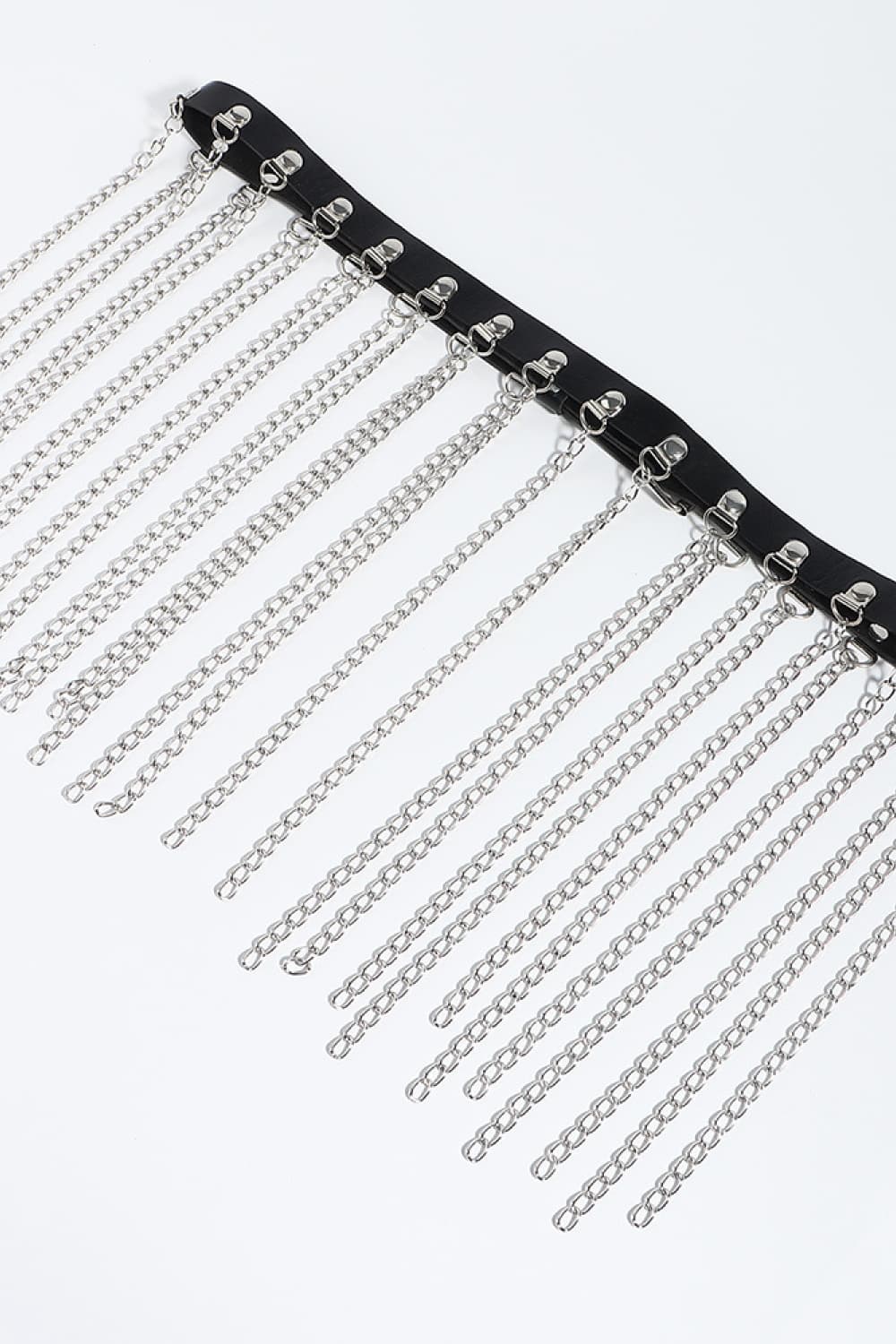 Fringed Chain PU Leather Belt | Sugarz Chique Boutique