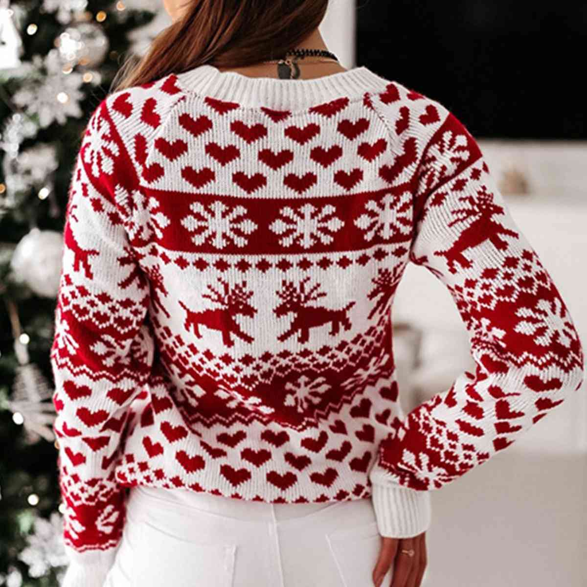 Christmas Raglan Sleeve Sweater | Sugarz Chique Boutique