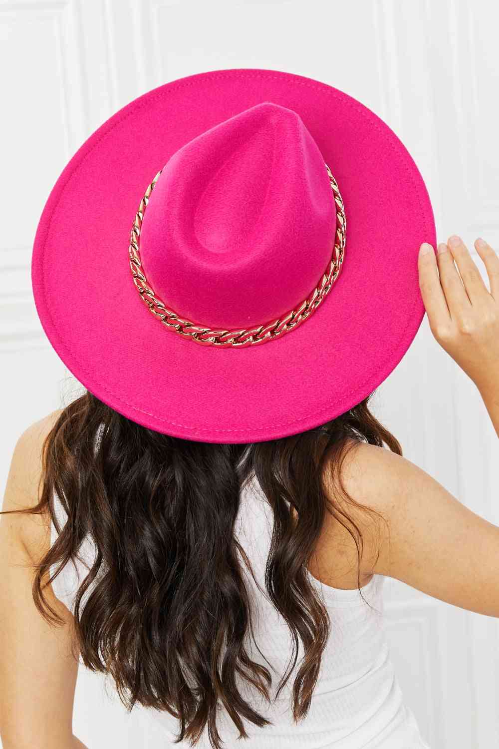Fame Keep Your Promise Fedora Hat in Pink | Sugarz Chique Boutique
