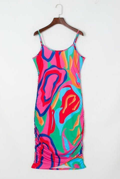 Printed Spaghetti Strap Dress | Sugarz Chique Boutique