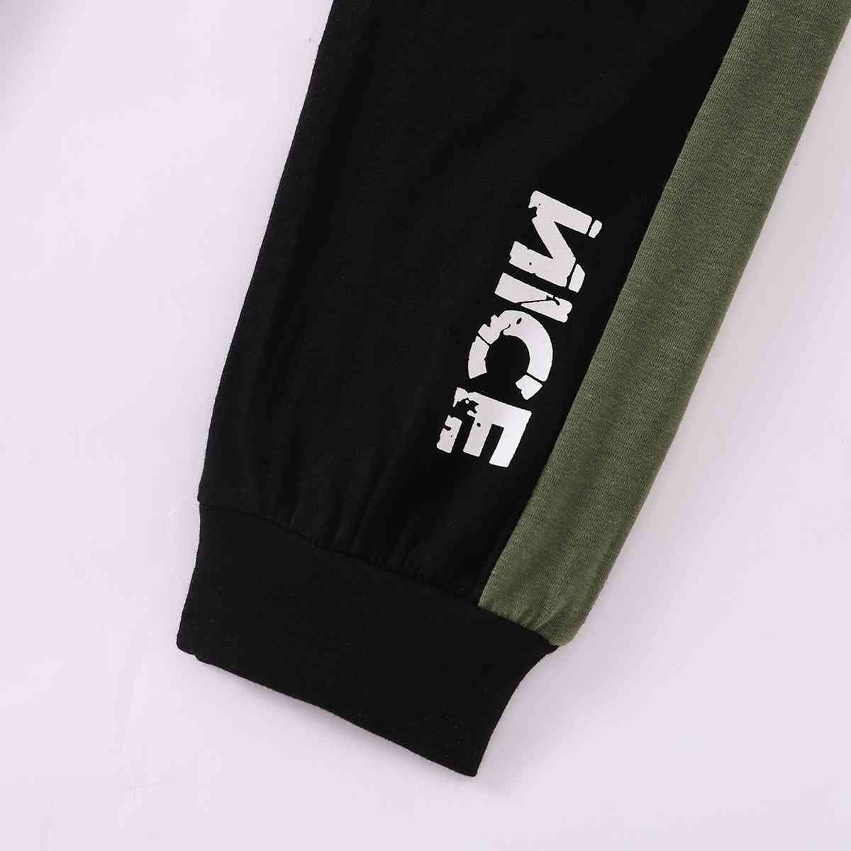 NICE Contrast Tee and Pants Set | Sugarz Chique Boutique