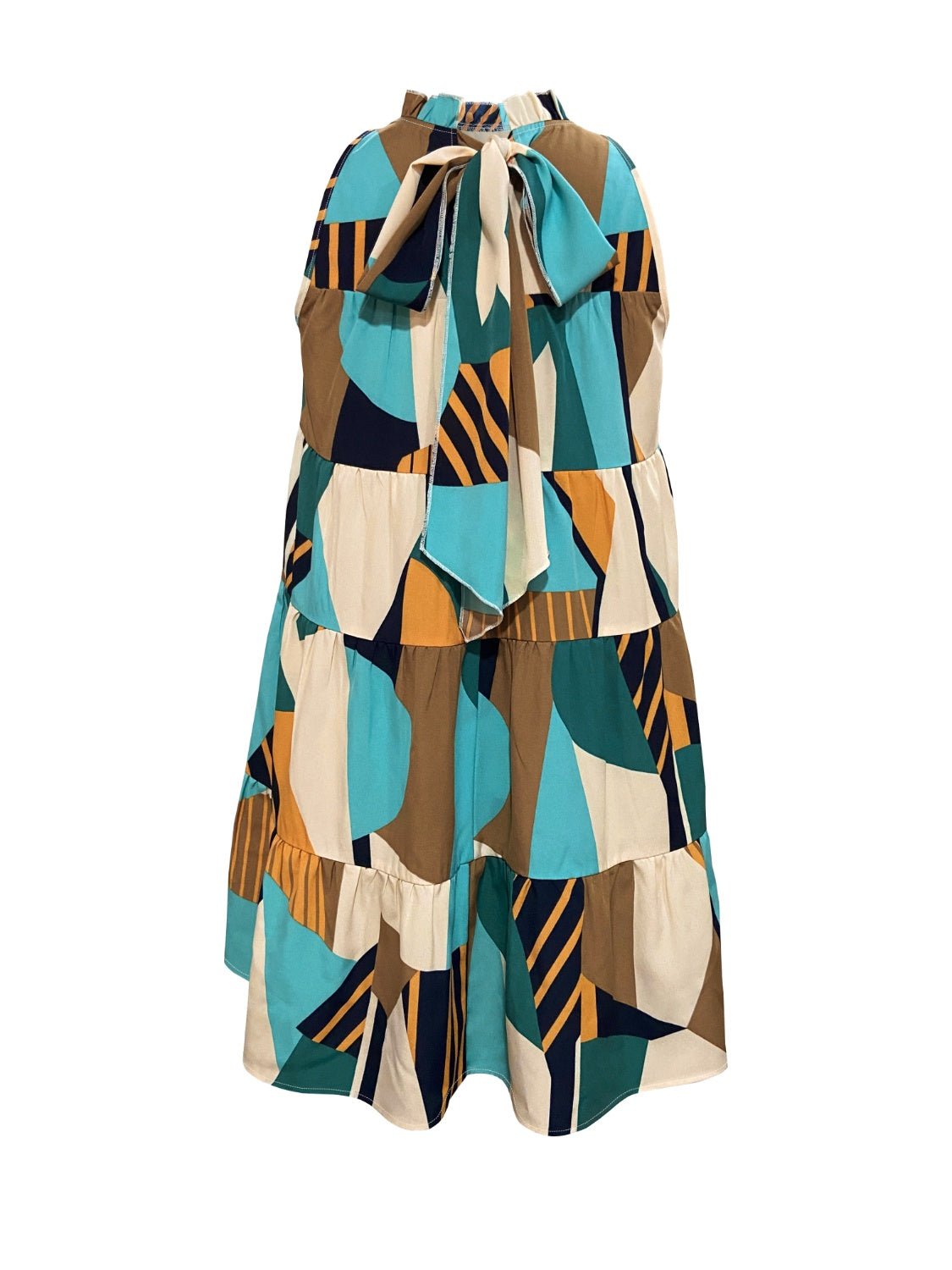Printed Mock Neck Mini Dress | Sugarz Chique Boutique
