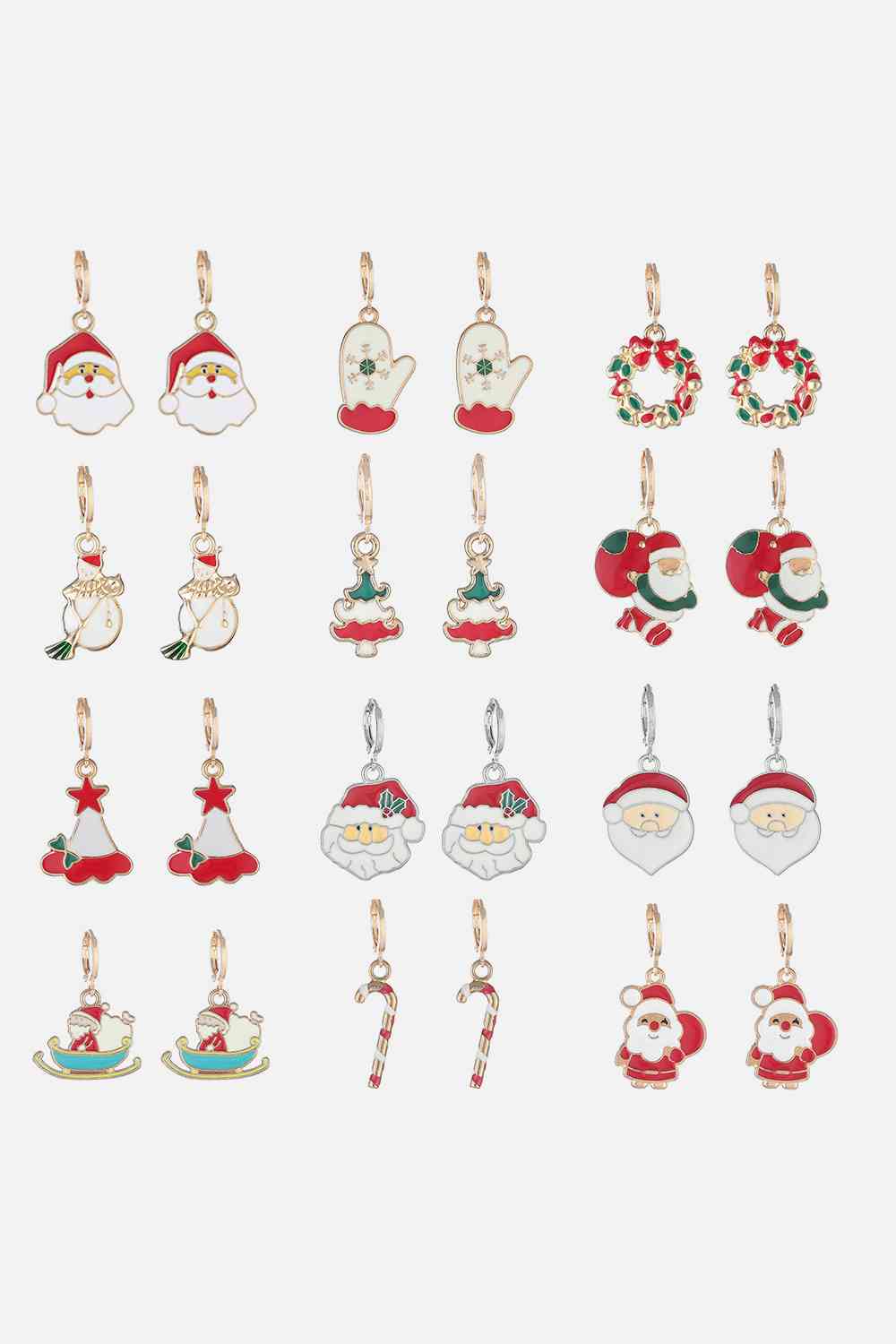 Christmas Theme Alloy Earrings | Sugarz Chique Boutique