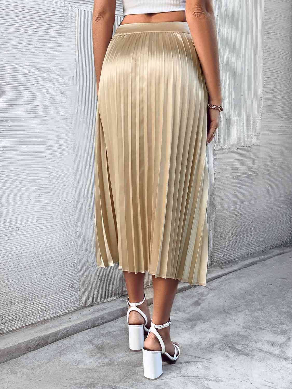 Pleated Midi Skirt | Sugarz Chique Boutique