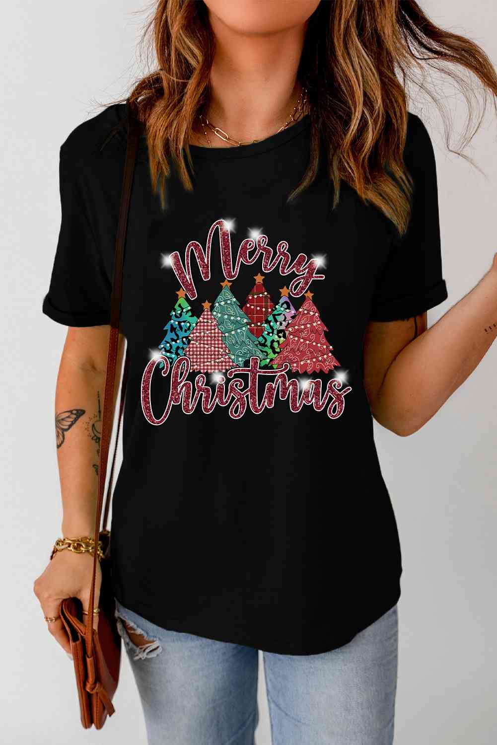 MERRY CHRISTMAS Graphic T-Shirt | Sugarz Chique Boutique
