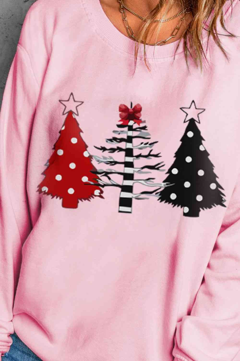 Christmas Tree Graphic Sweatshirt | Sugarz Chique Boutique