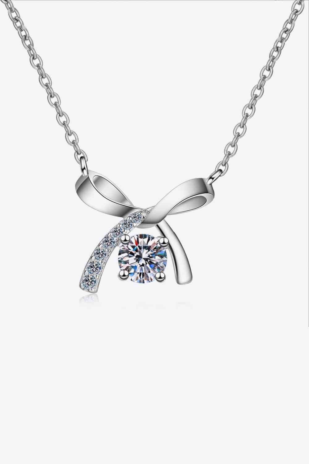 Moissanite 925 Sterling Silver Necklace | Sugarz Chique Boutique